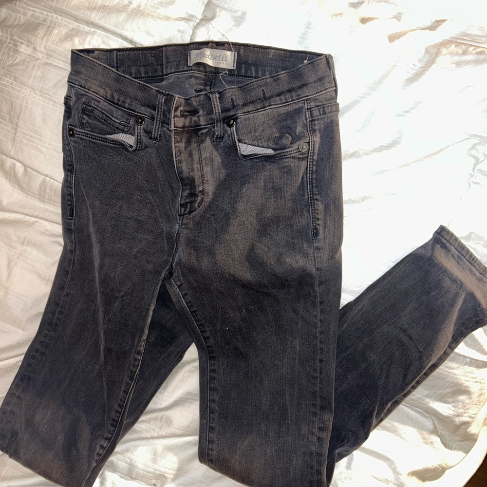 Madewell Dark Gray Skinny Jeans
